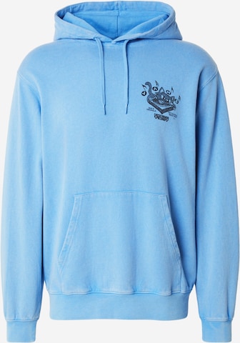 VANS Collegepaita 'Scratched Records' värissä sininen: etupuoli