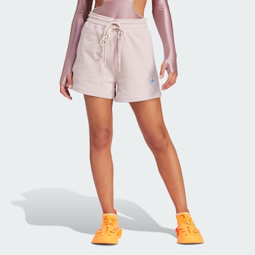 ADIDAS BY STELLA MCCARTNEY Loose fit Sports trousers 'TrueCasuals Terry' in Pink: front