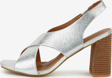 Findlay Sandale 'CALA' in Silber: Vorderseite