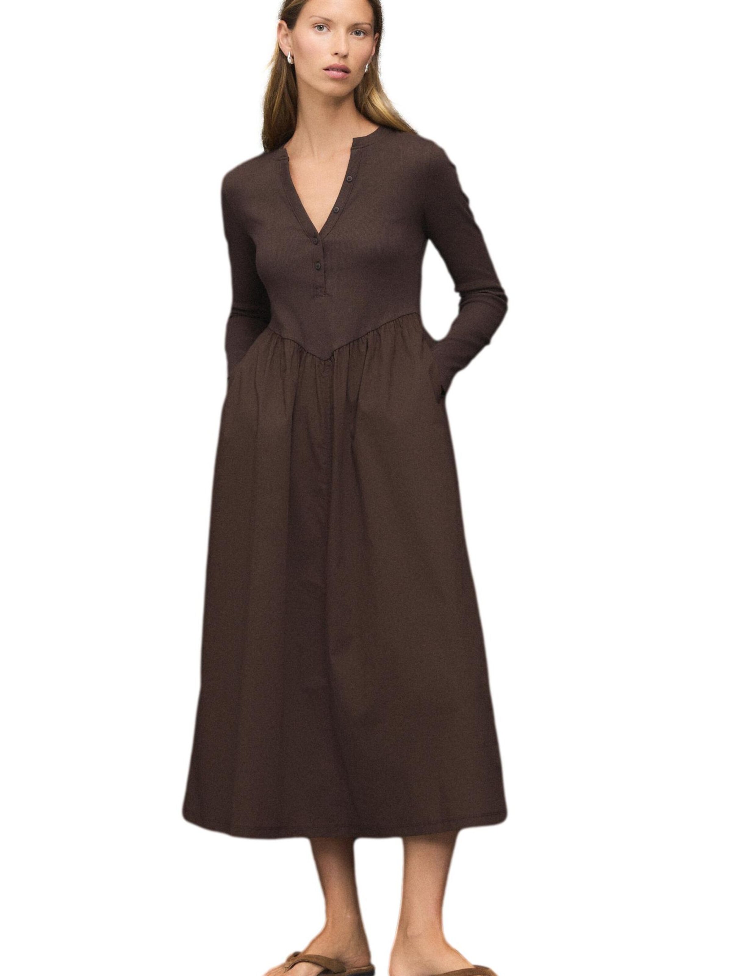 Next Платье в Коричневый: спереди