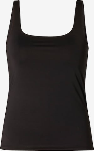 BASE LEVEL CURVY Top in Black: front