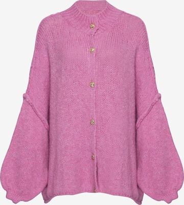 Lilavie Strickjacke ' Lolaa ' in Pink: Vorderseite