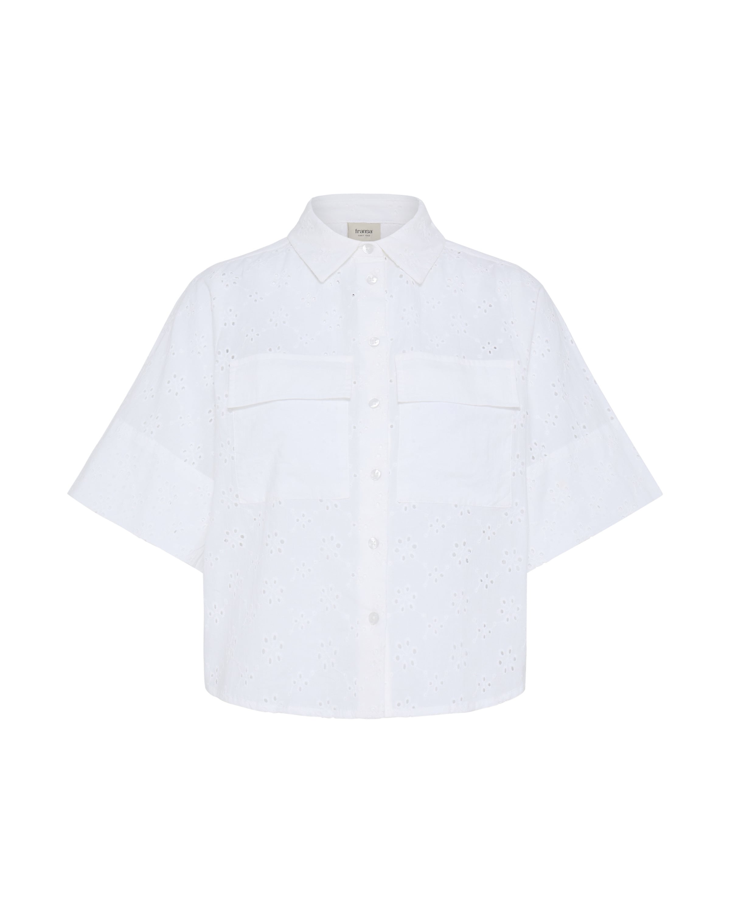 Chemisier 'FRBlair' Fransa en blanc : devant