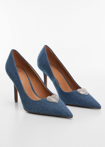 MANGO Pumps in Blau