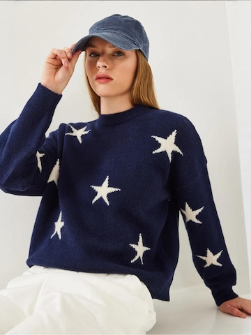 Bianco Lucci Pulover 'Pullover' | modra barva