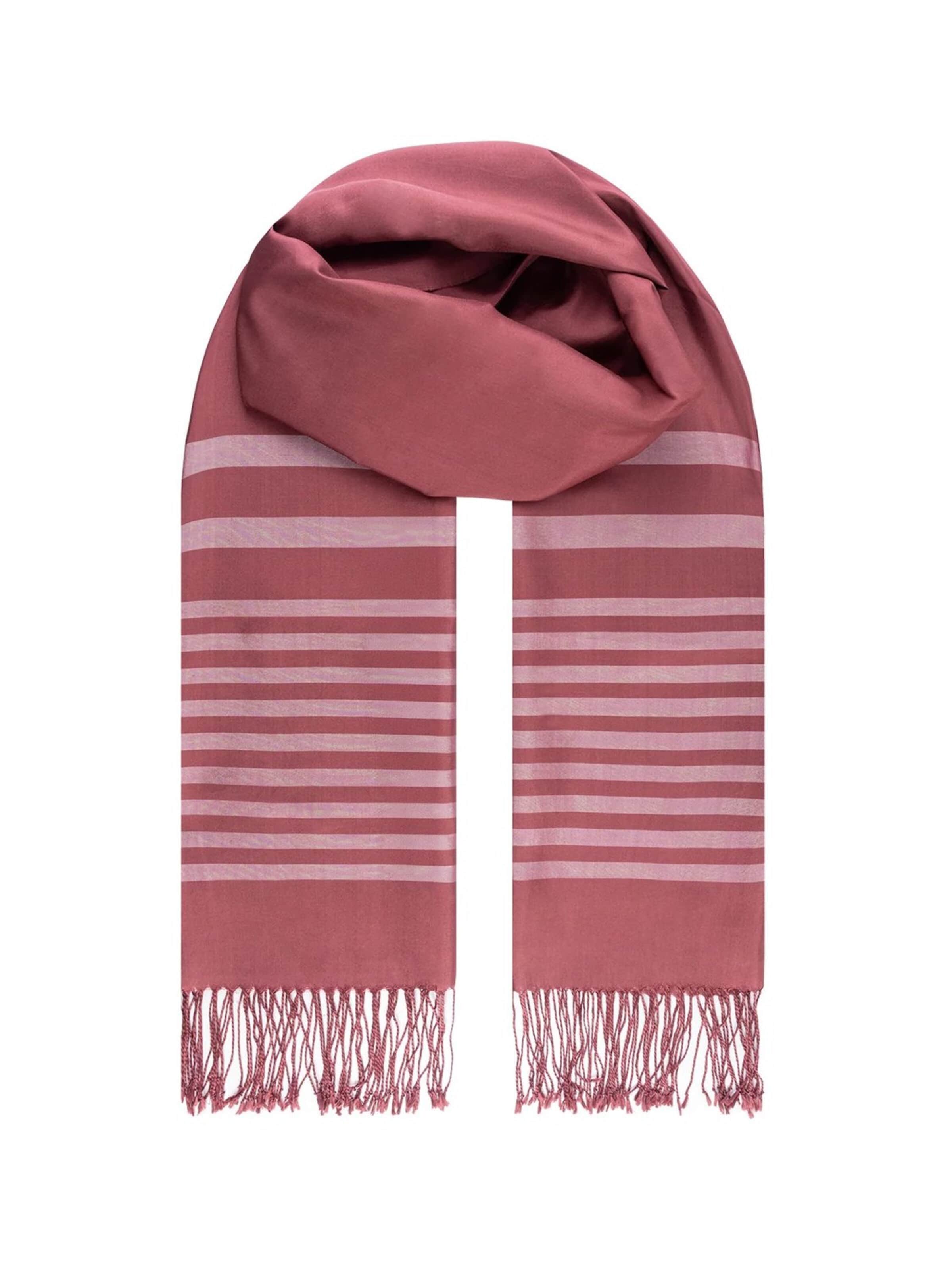SILK & CASHMERE Scarf in Pink: front