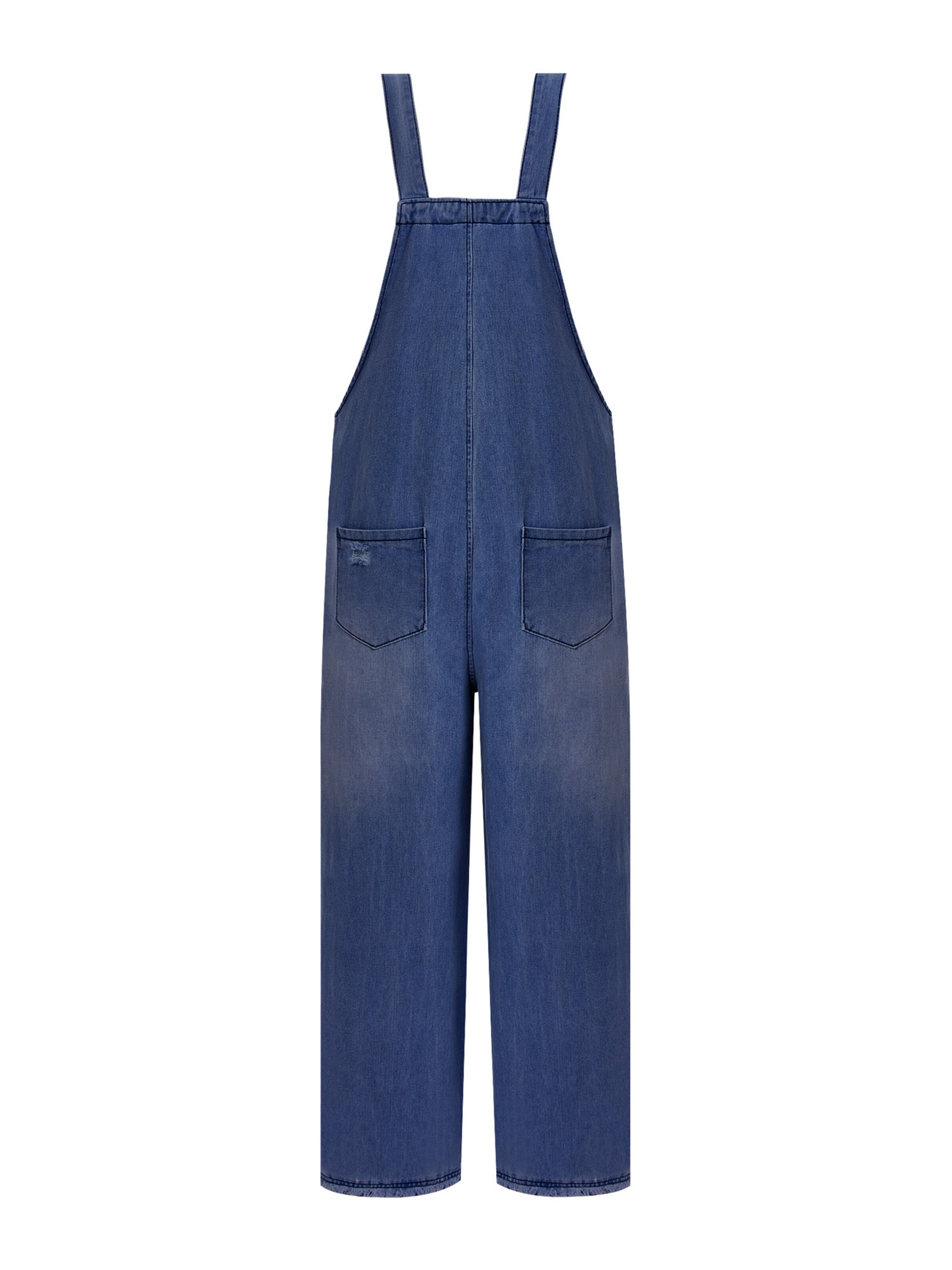 Imily Bela Свободный крой Джинсовый комбинезон в Синий: сзади