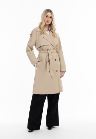 DreiMaster Klassik Between-seasons coat in Beige