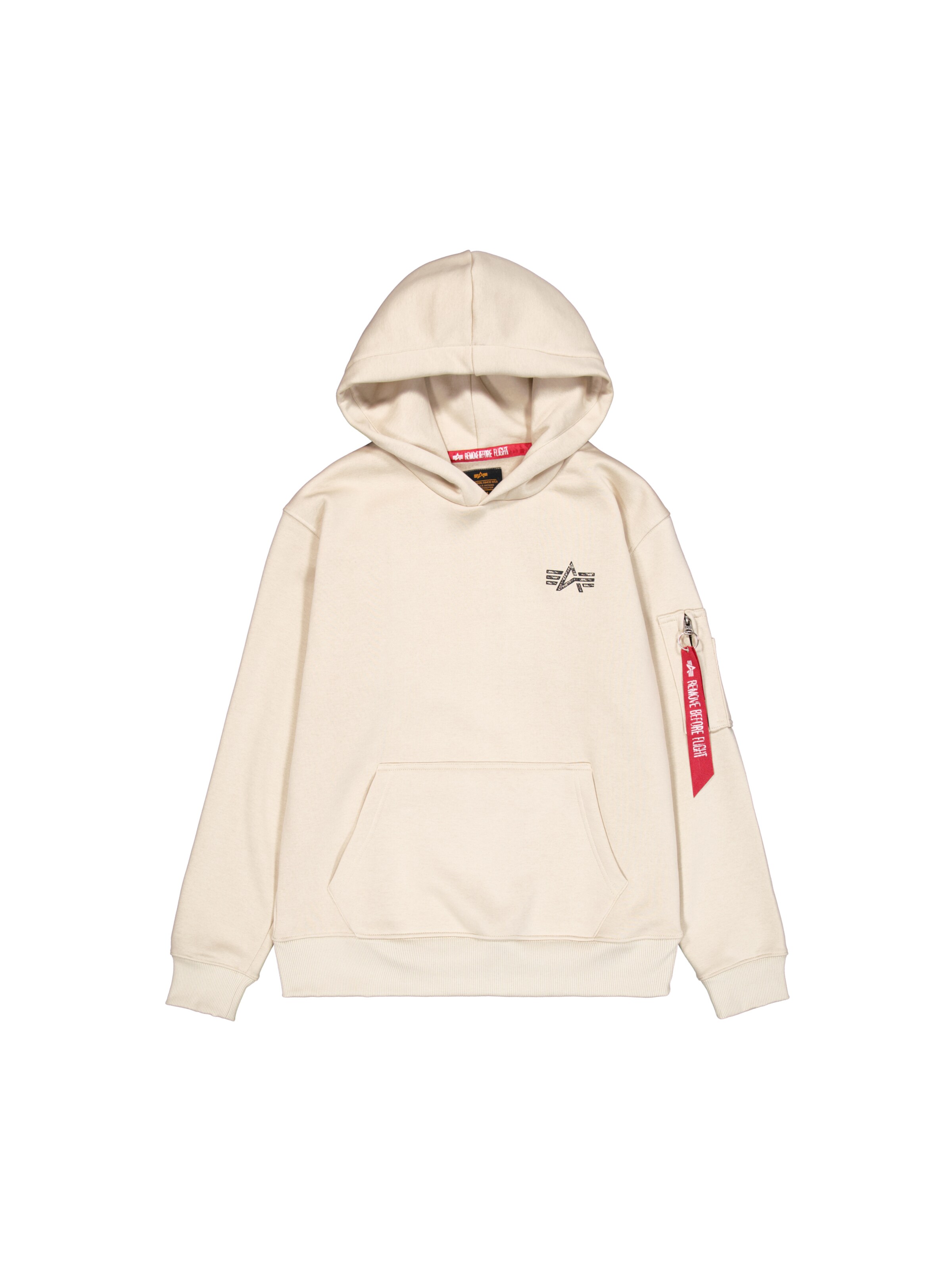 ALPHA INDUSTRIES Mikina – béžová: přední strana