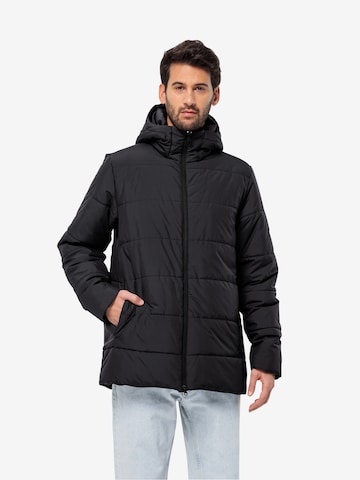 JACK WOLFSKIN Outdoor jacket 'DEUTZER' in Black: front