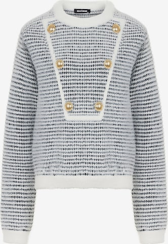 NOCTURNE Sweater in White: front