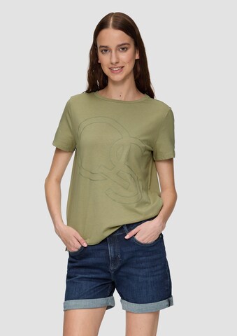 QS T-Shirt in Grün: Vorderseite