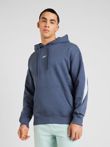 Sweat-shirt Reebok en bleu : devant