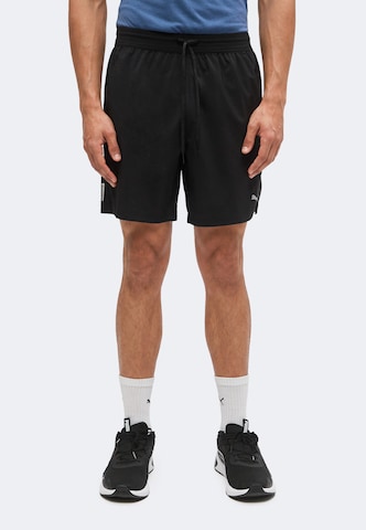PUMA Regular Sportbroek 'PWRTRAIN' in Zwart: voorkant