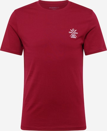 GUESS T-Shirt 'RADIY' in Rot: predná strana