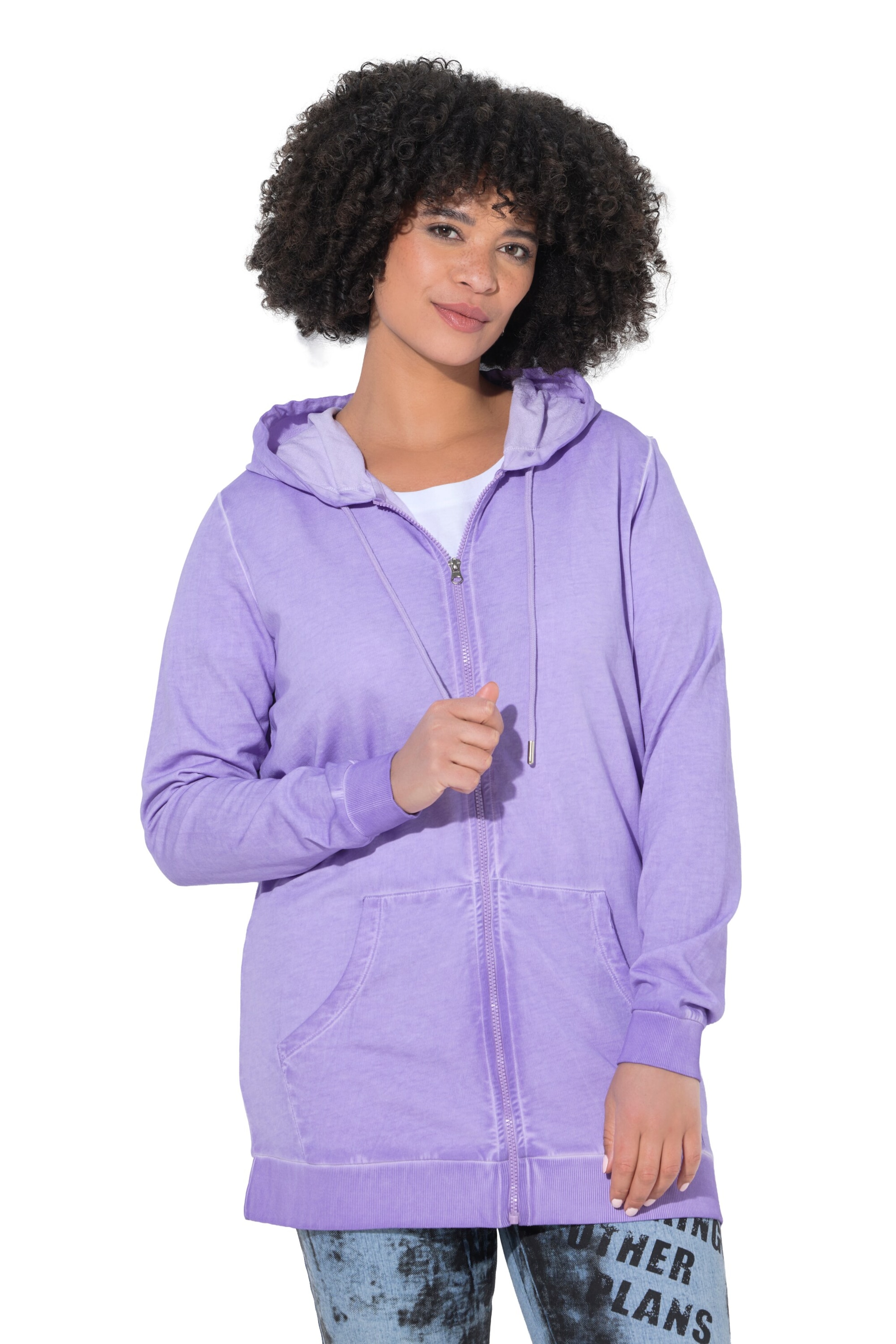 Angel of Style Sweatvest in Lila: voorkant