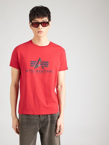 ALPHA INDUSTRIES Shirt in Red: front