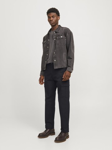 Regular Pantalon cargo JACK & JONES en noir
