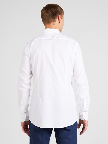 BOSS Slim fit Koszula 'Hank' w kolorze biały