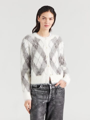 Calvin Klein Jeans - Casaco de malha em branco: frente