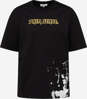 9N1M SENSE Shirt 'Goth' in Black: front