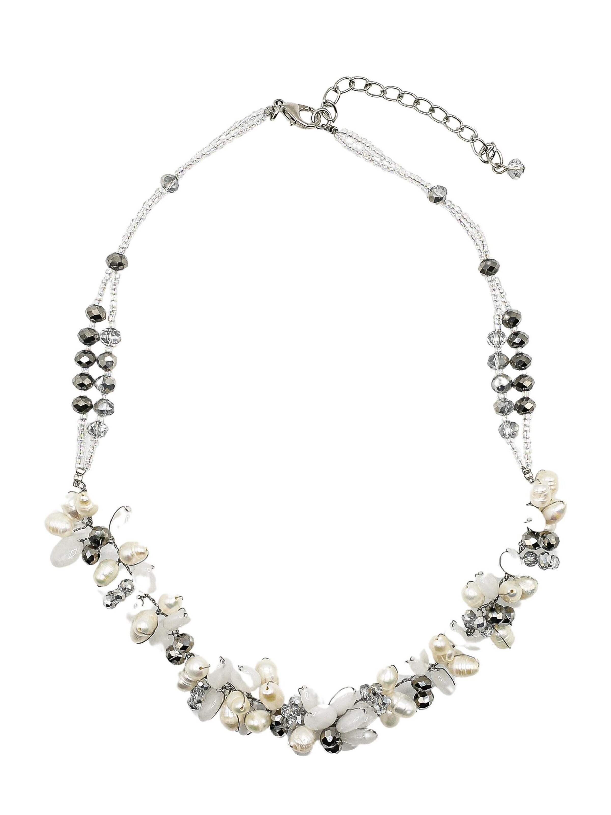 COLLEZIONE ALESSANDRO Necklace in White: front