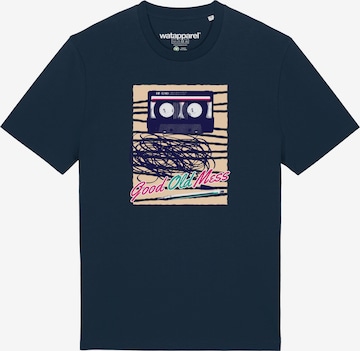 Watapparel Shirt ' Good Old Mess ' in Blue: front