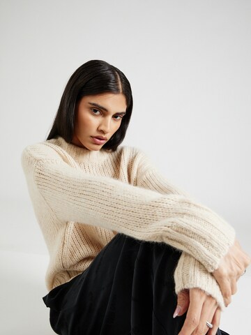 HUGO Sweater 'Sloos' in Beige