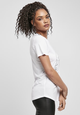 T-shirt 'One Line Fit' Merchcode en blanc