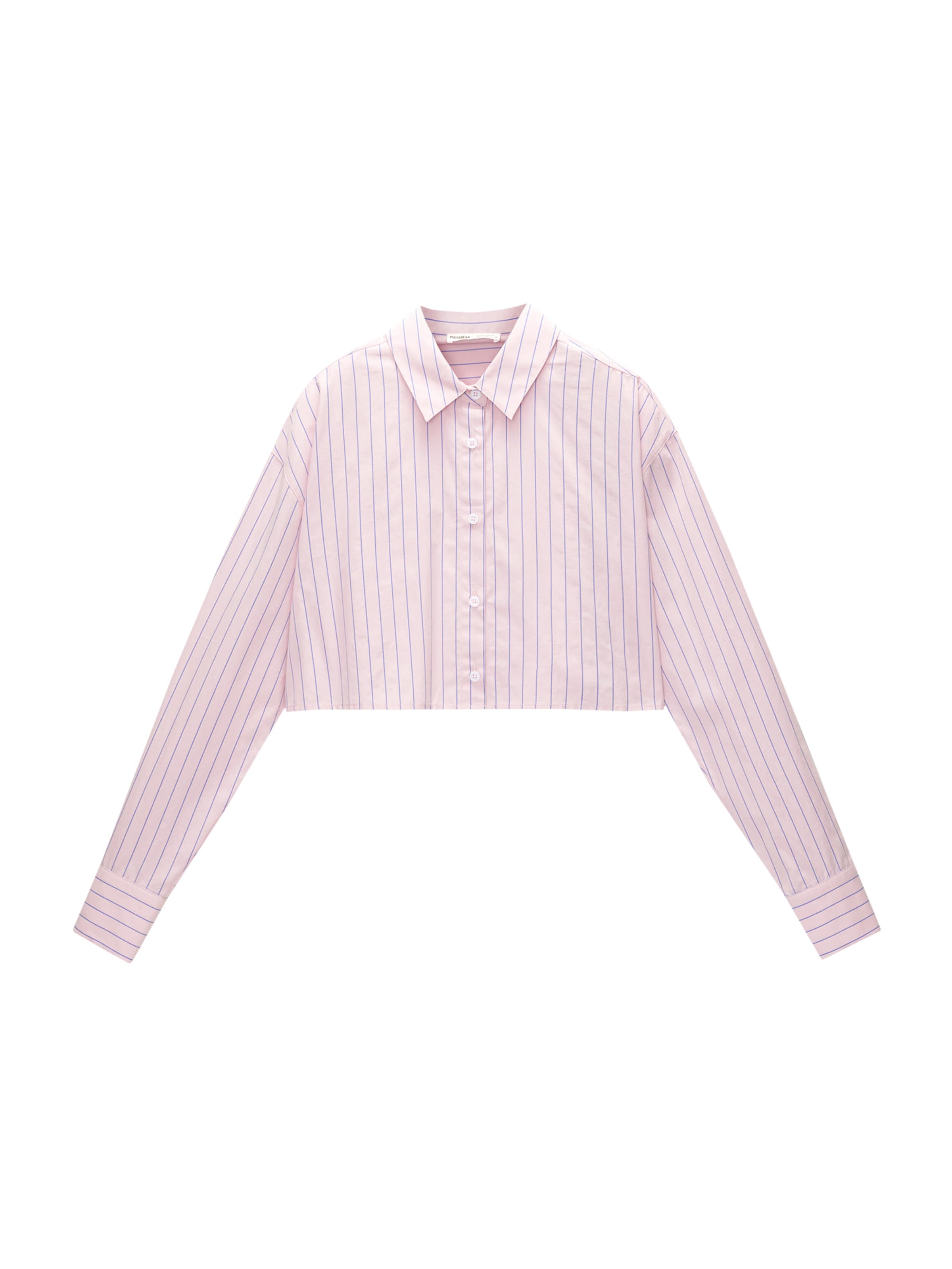 Pull&Bear Blúzka - kráľovská modrá / ružová, Produkt