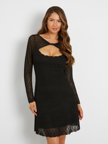 GUESS Knitted dress in Black: front