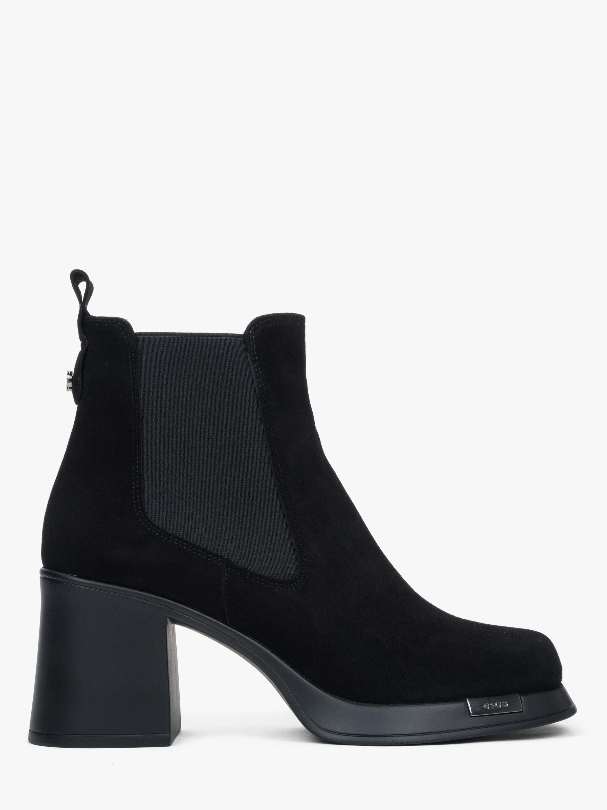 Bottines '22-1758' Estro en noir : devant