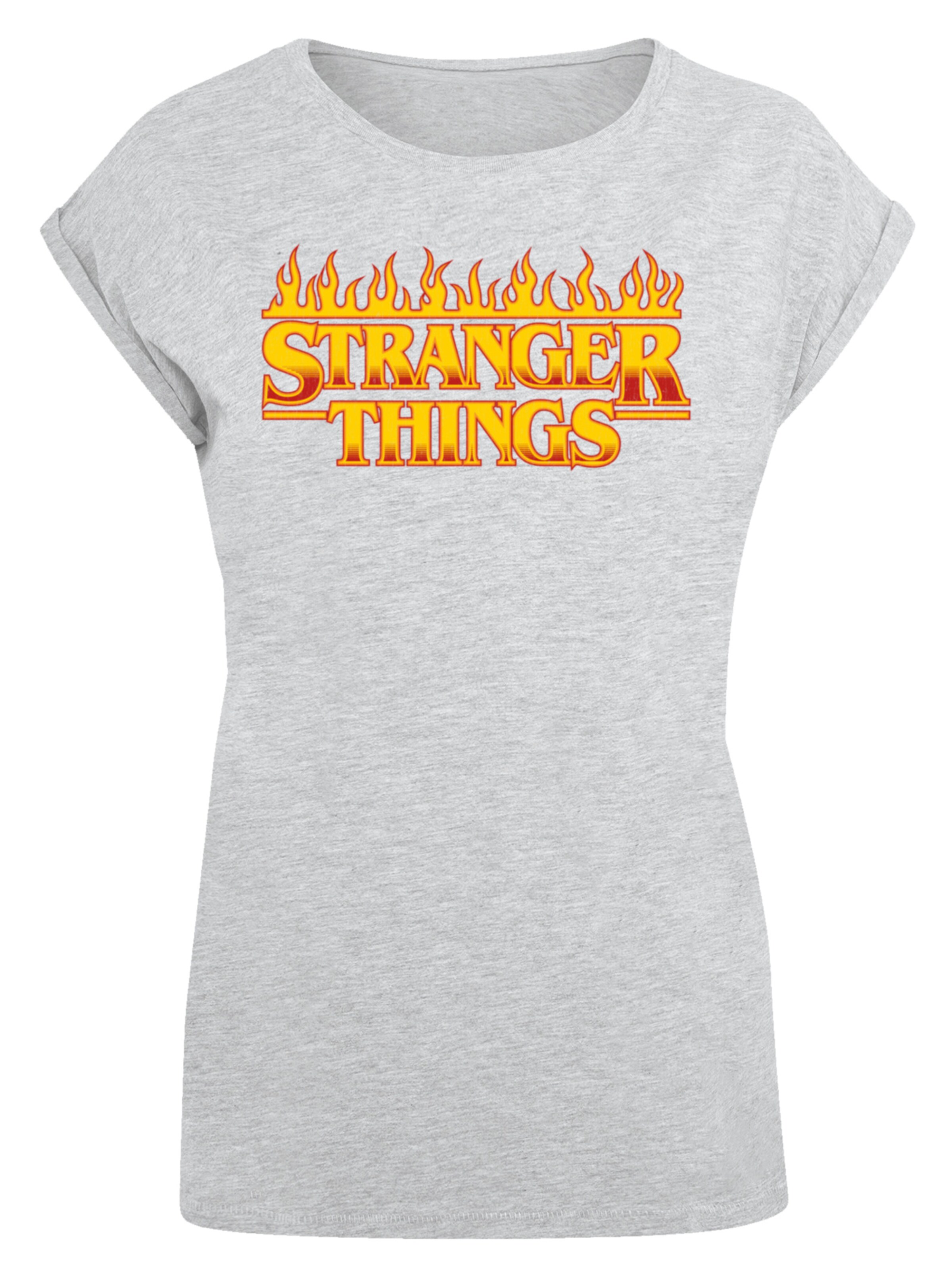 T-shirt 'Stranger Things Fire Women Netflix TV Series' F4NT4STIC en gris : devant