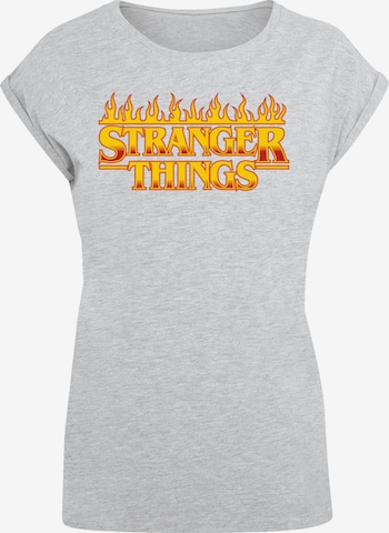 T-shirt 'Stranger Things Fire Women Netflix TV Series' F4NT4STIC en gris : devant
