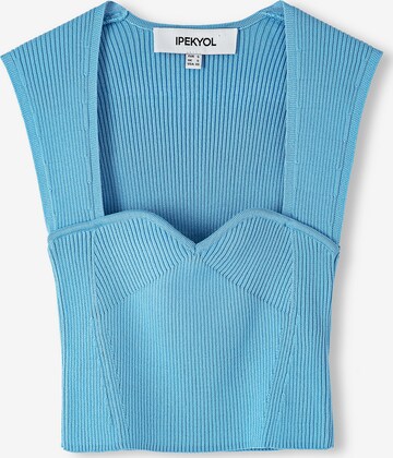 Ipekyol Knitted Top in Blue: front