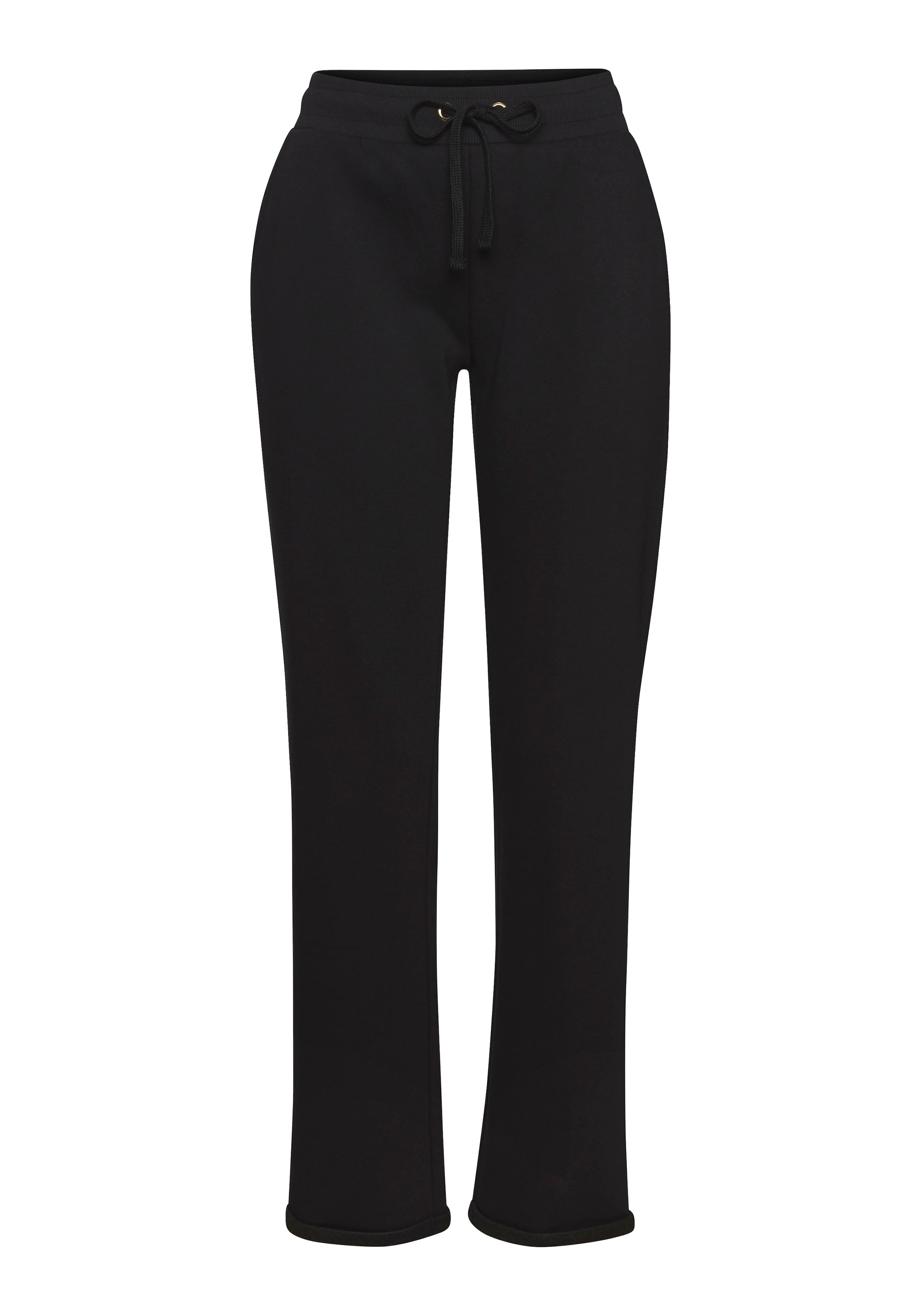LASCANA Regular Pants in Black: front