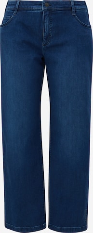 TRIANGLE Wide leg Jeans in Blauw: voorkant