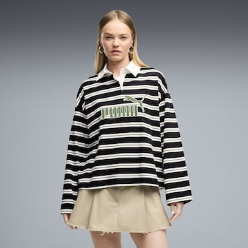 T-shirt oversize 'Essentials Elevated No.1' PUMA en noir : devant