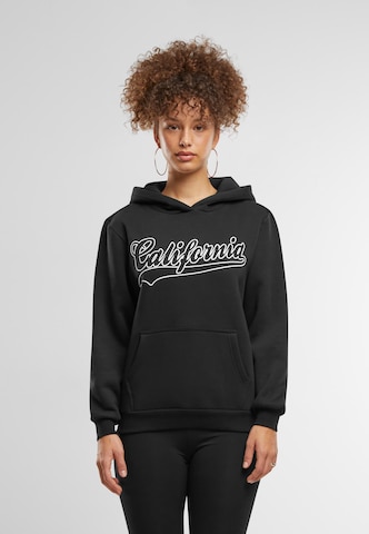 Miss Tee Sweatshirt 'California' in Zwart: voorkant