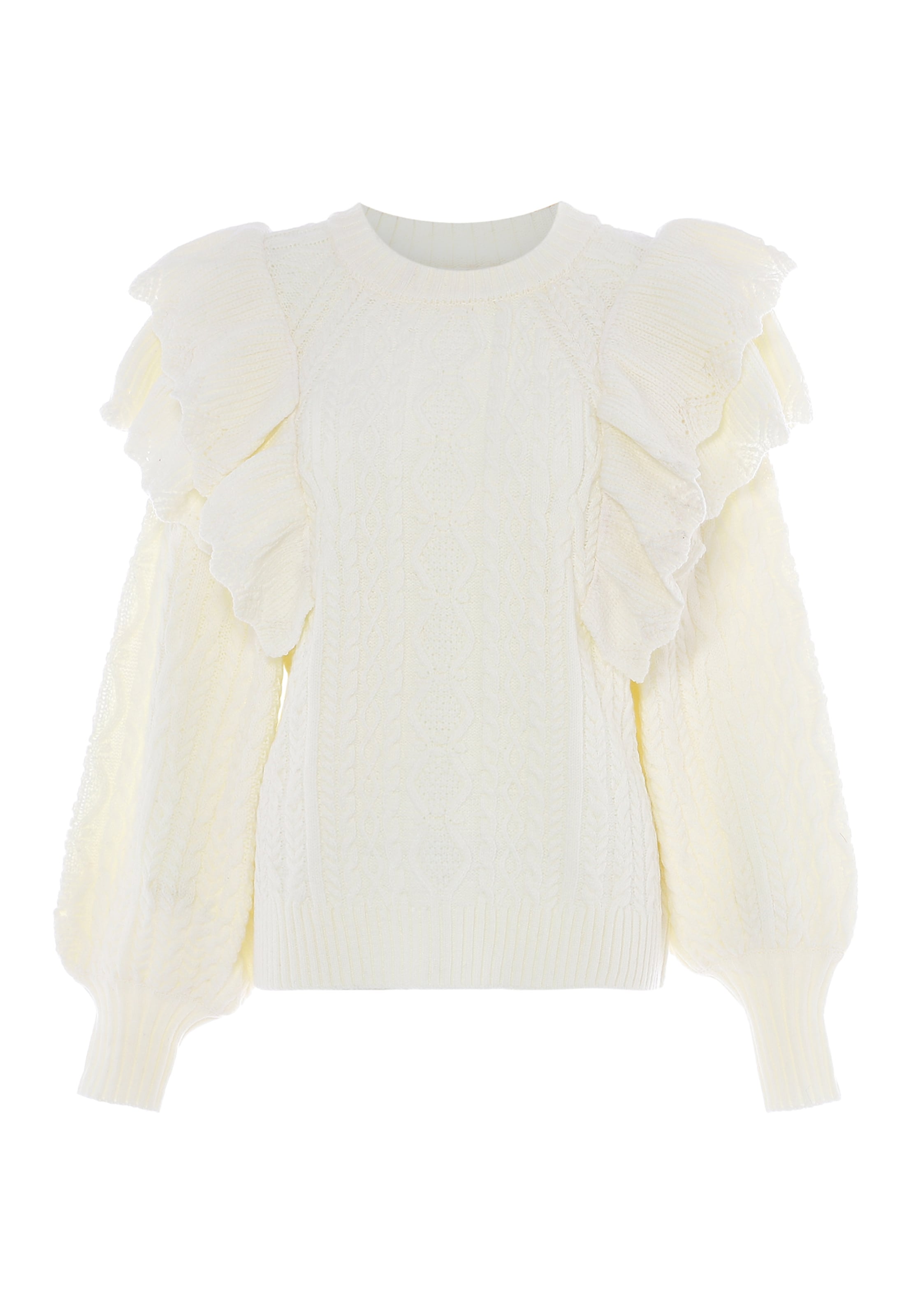 aleva Свитер в Белый: спереди