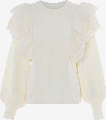 Pull-over aleva en blanc : devant