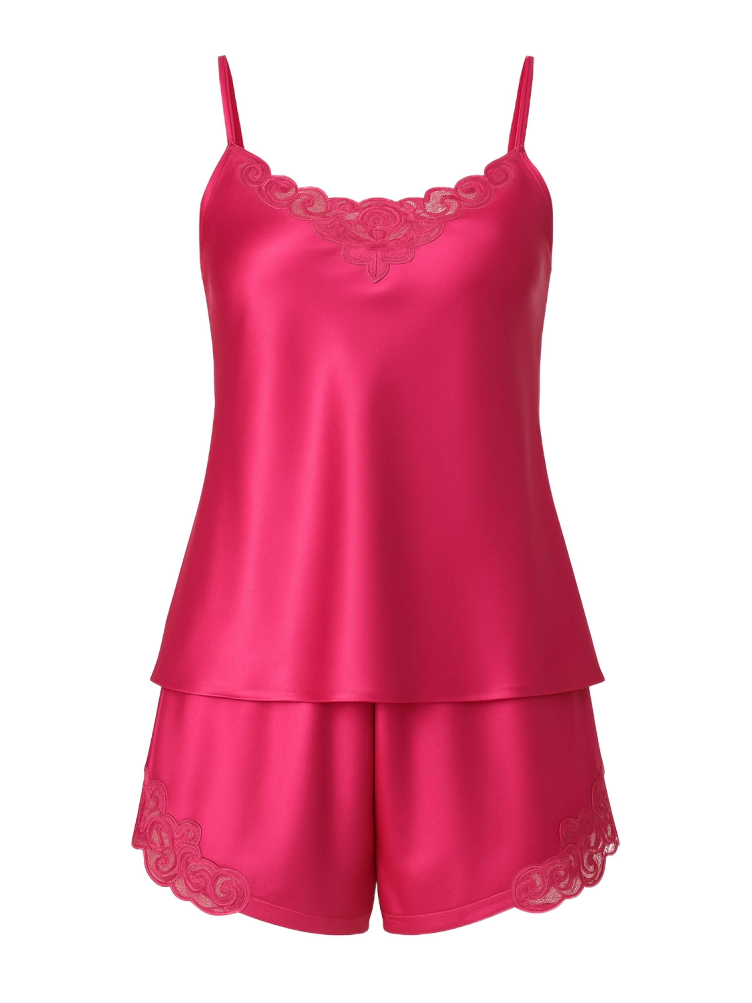 C&City Korte pyjama in Rood: voorkant