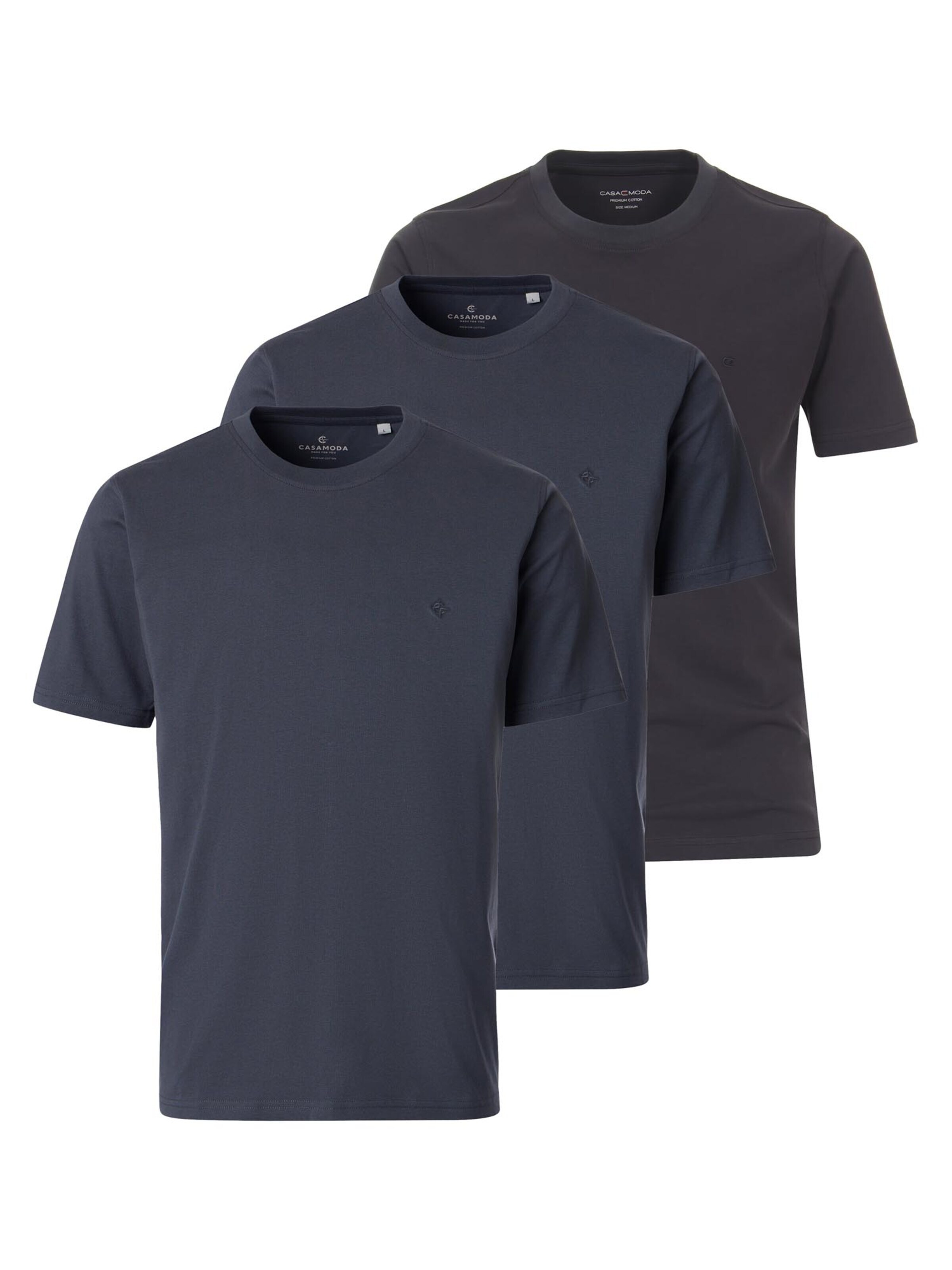 CASAMODA Shirt 'Basic' in Grey: front