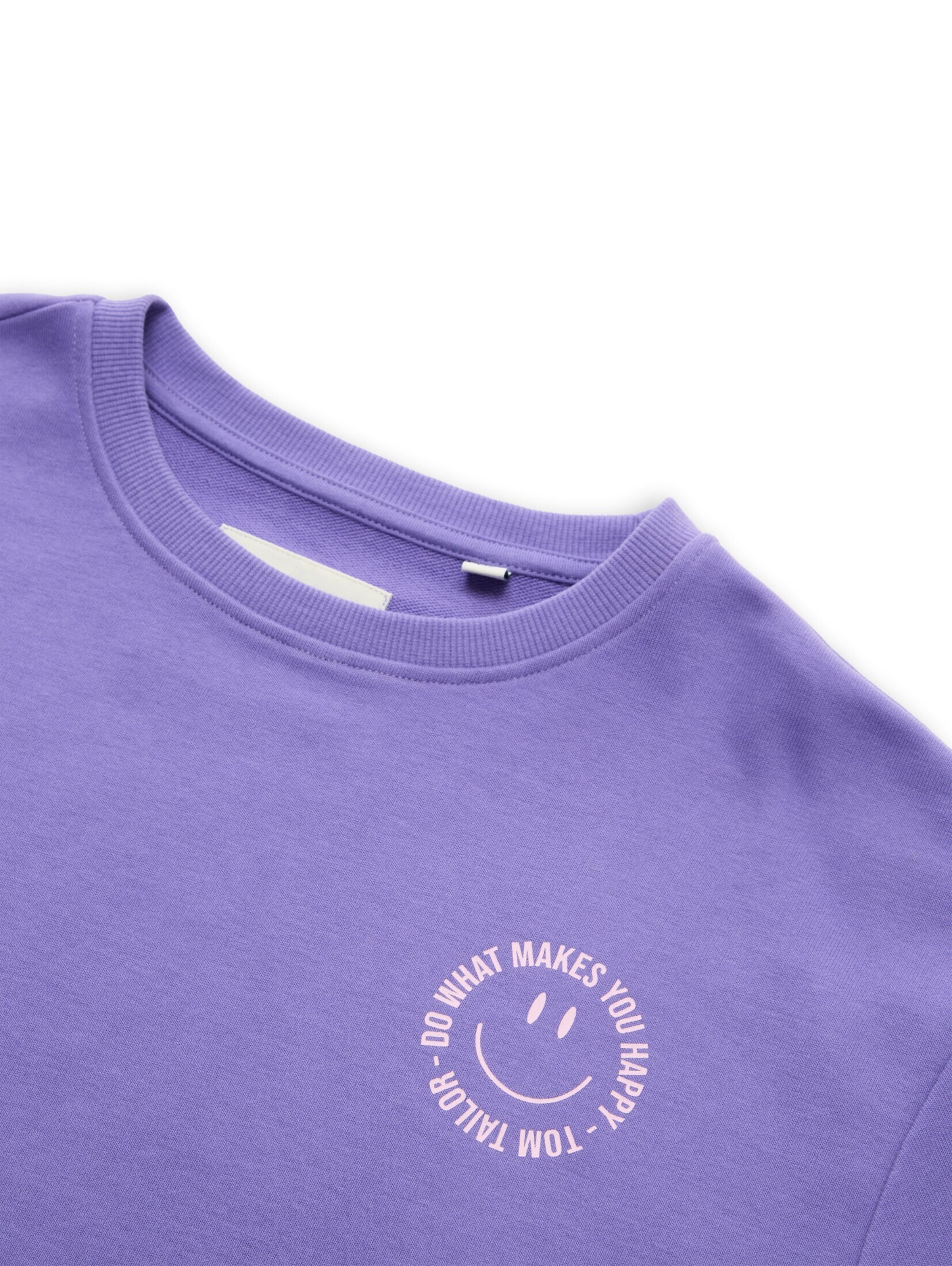TOM TAILOR Sweatshirt in Lila