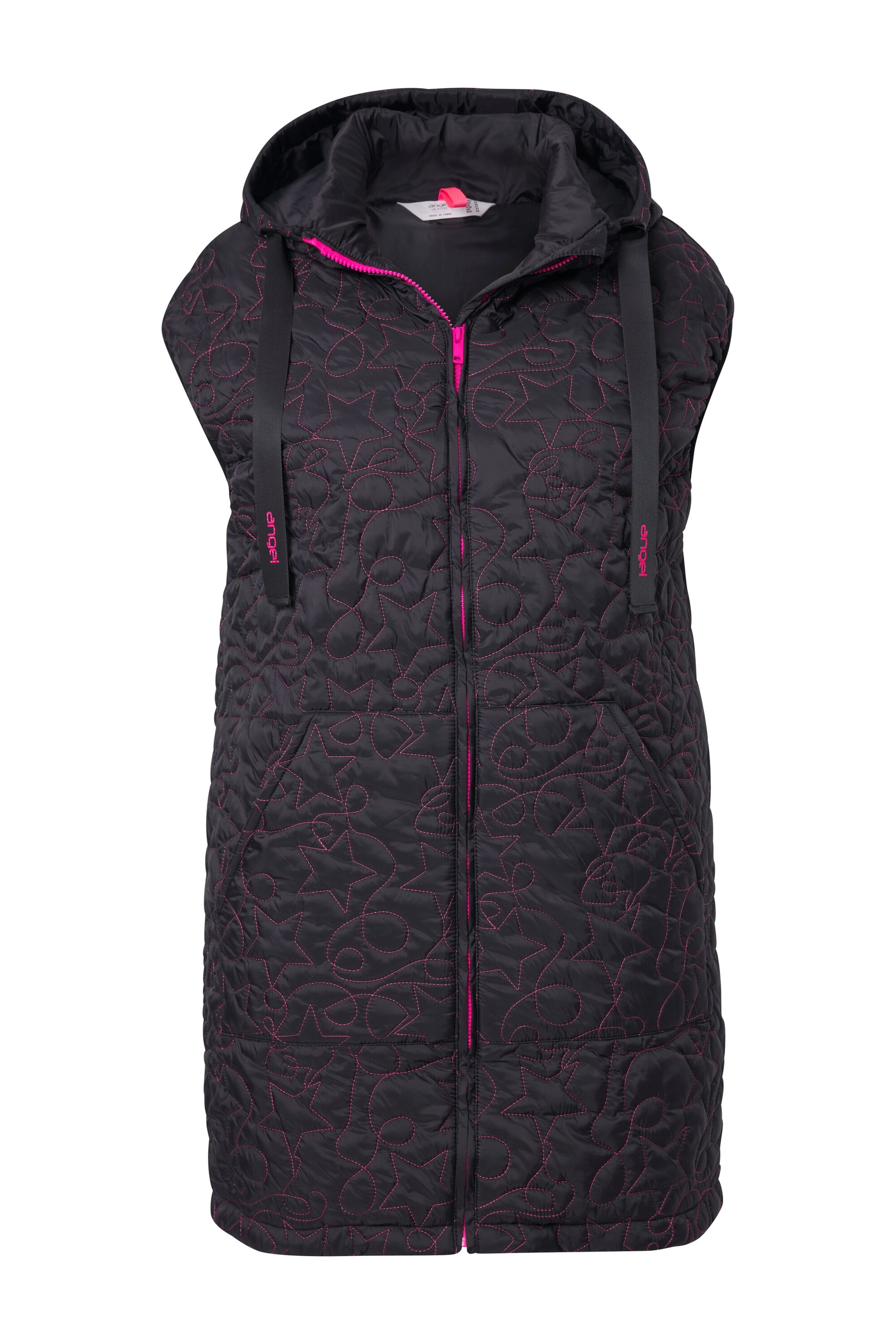 Angel of Style Bodywarmer in Zwart: voorkant