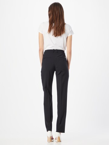 Regular Pantalon à plis 'Tameah' BOSS en noir