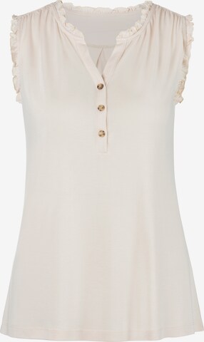 LASCANA Top in Beige: voorkant