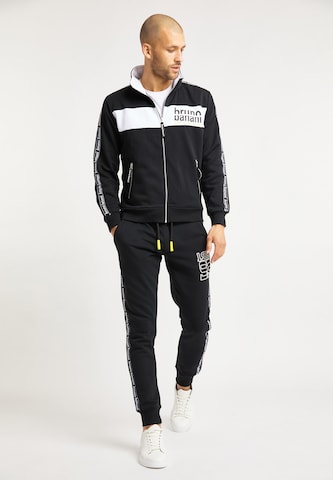 BRUNO BANANI Zip-Up Hoodie 'Owens' in Black