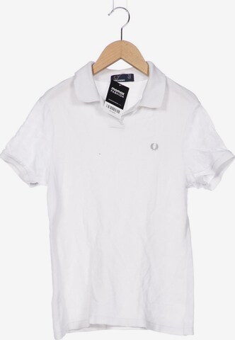 Fred Perry Poloshirt M in Weiß: predná strana