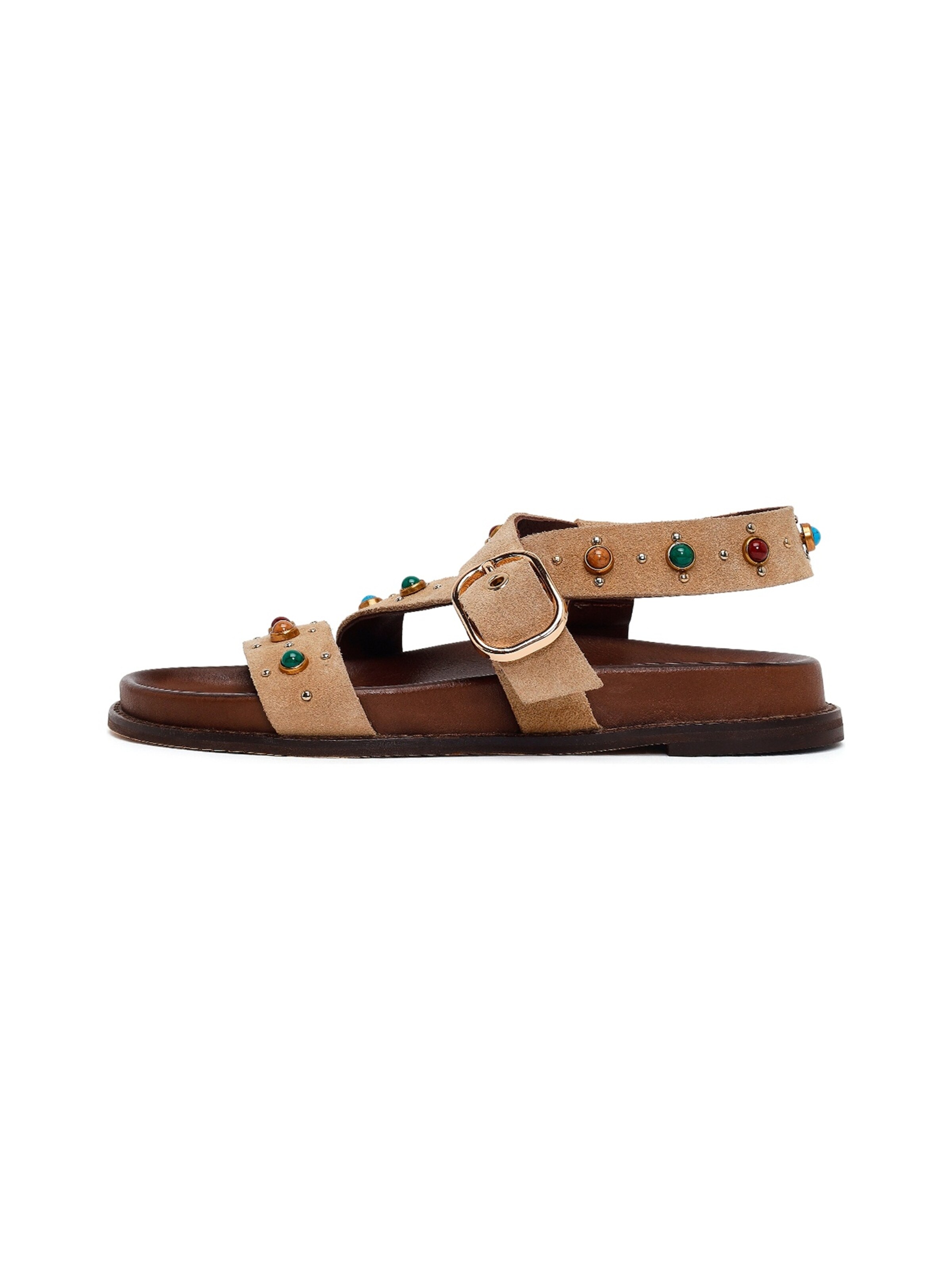 Derimod Sandaal in Beige: voorkant